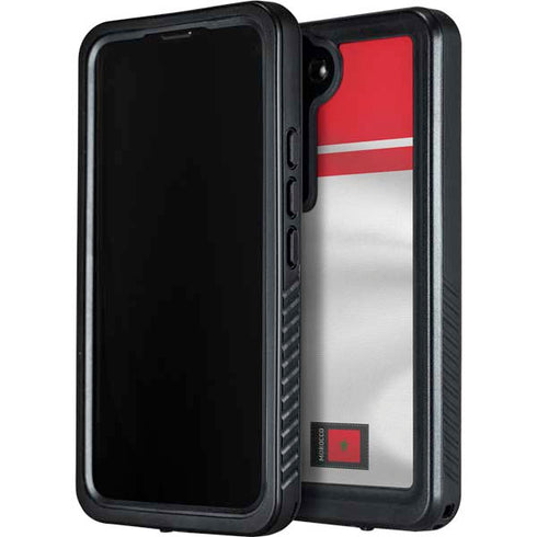 Morocco Soccer Flag Galaxy S23 Waterproof Case